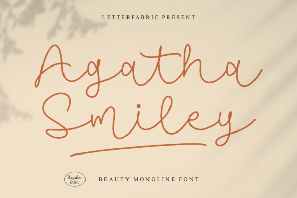 Agatha Smiley: A Monoline Font That Brings Personality to Branding Projects