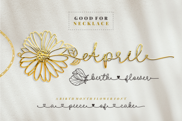 April Birth Flower Font: Elevating Campaign Visuals with Elegant Script Typography