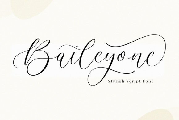Baileyone: A Dazzling Script Font for Web Designers and Digital Creators