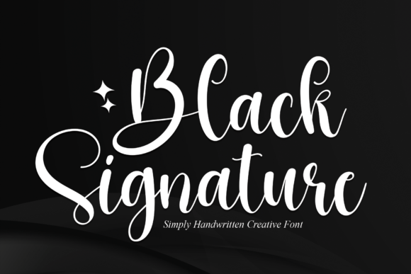 Black Signature: A Sweet Script Font for Editorial Charm