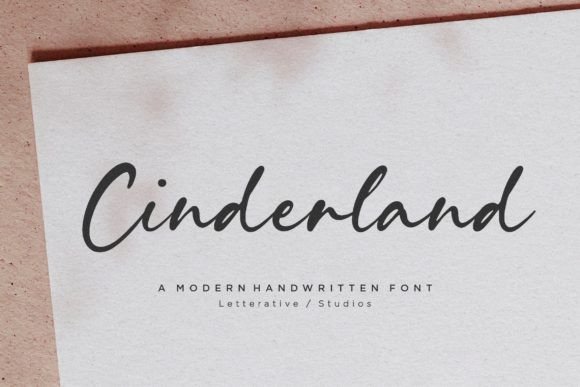Cinderland: A Modern Handwritten Font for Campaign-Ready Creativity
