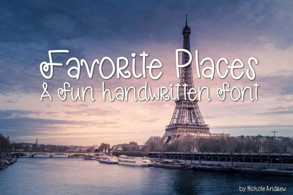 Favorite Places: A Handwritten Font That Adds Charm to Your Craft Projects