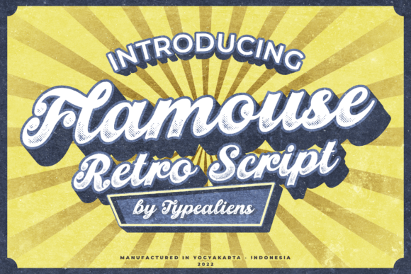 Flamouse Font: A Retro Script Style That Elevates Small Business Branding