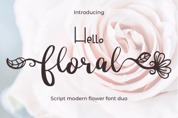 Hello Floral: A Modern Script Font for Editorial Design and Digital Publishing