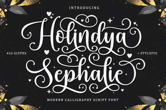 Holindya Sephalie: A Royal Script Font for Brand-Centric Campaigns