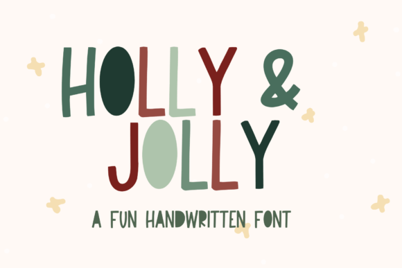 Holly and Jolly: A Joyful Handwritten Font for Crafters & Small Product Makers