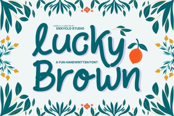 Lucky Brown: A Playful Handwritten Font for Digital Design Projects