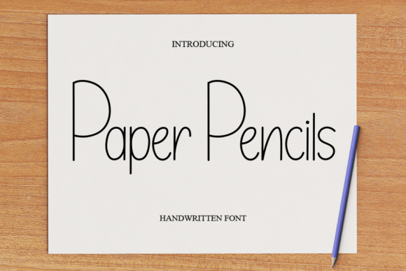 Paper Pencils: A Handwritten Font for Modern Web Design and Digital Branding