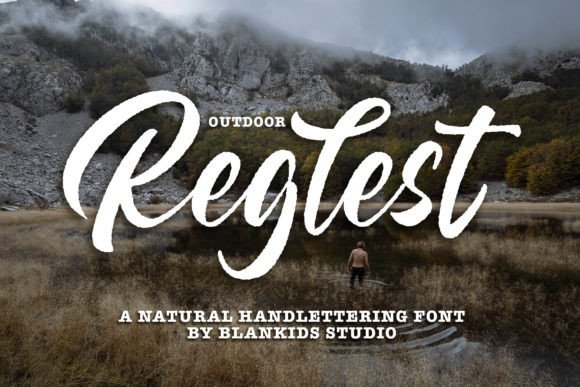 Reglest: A Natural Handlettering Script Font for Modern Branding Projects