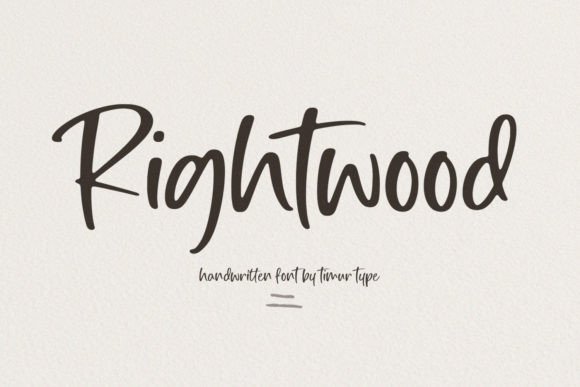 Rightwood: The Modern Calligraphic Font That Elevates Campaign Visuals