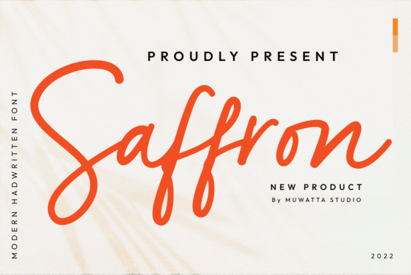 Saffron Font: Bold Beauty for Crafters and Product Designers